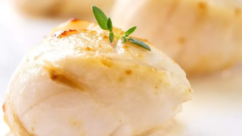 Air Fryer Scallops with Lemon-Garlic Sauce Recipe