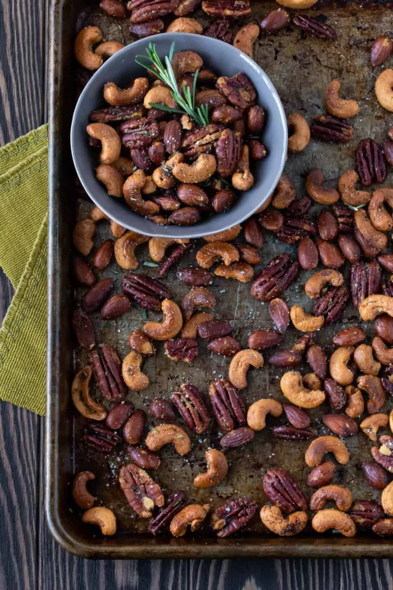 Chipotle and Rosemary Spiced Nuts