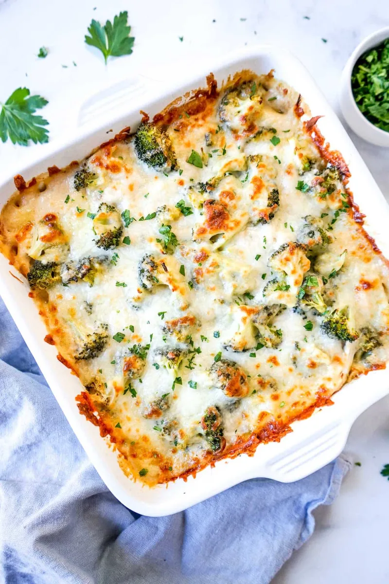 Easy Chicken Broccoli Lasagna