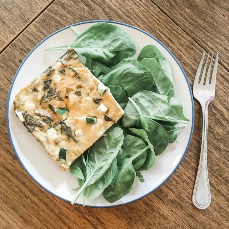 Zucchini and Basil Frittata
