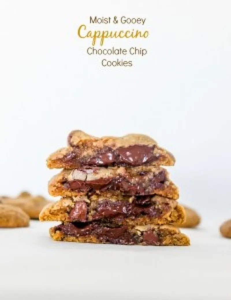 Moist and Gooey Cappuccino chocolate Chip Cookies