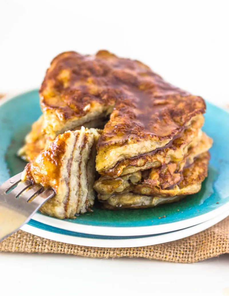 Healthy 2 Ingredient Pancakes (Paleo, Gluten & Dairy-Free, No Sugar added)