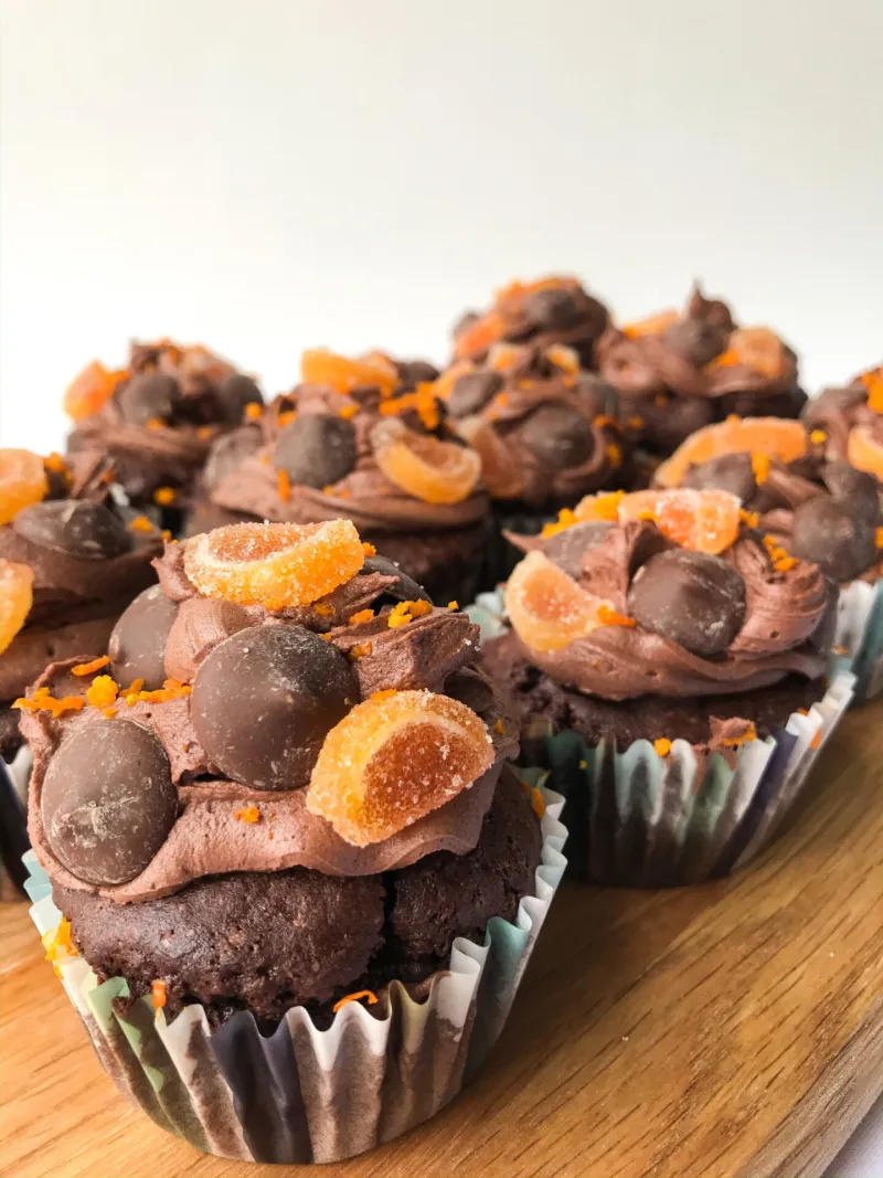 Chocolate orange cupcakes (GF, DF)