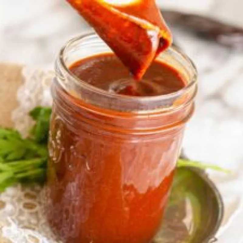 Authentic Red Chile Sauce from Dried Chili Pods