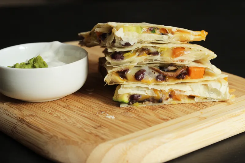 Black Bean and Sweet Potato Quesadilla