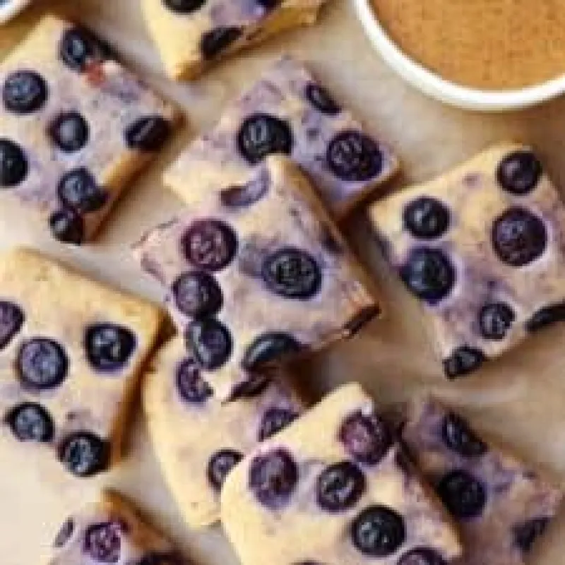 No-bake Blueberry Chickpea Fudge