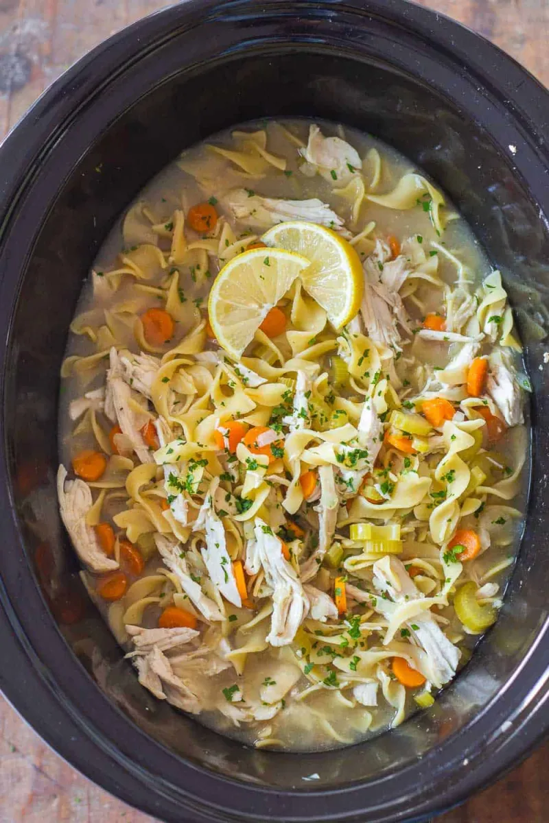 Slow Cooker Chicken Noodle Soup