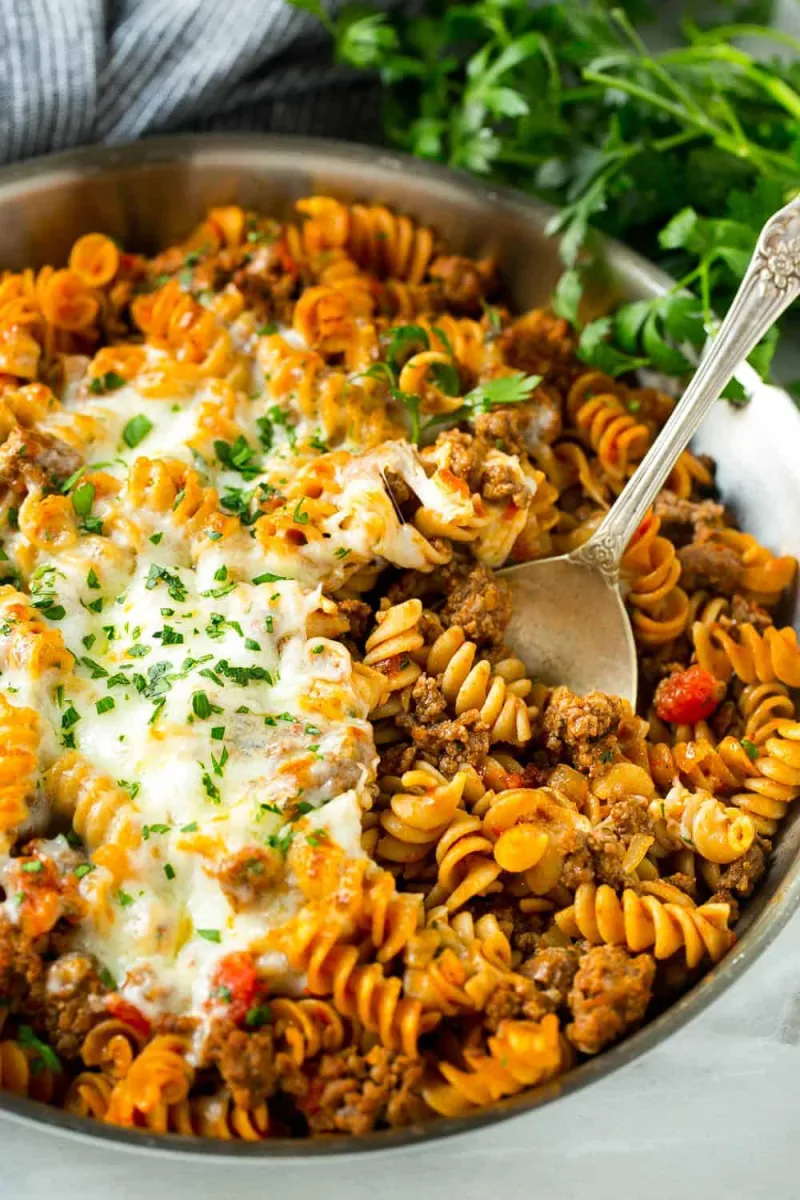 Skinny Lasagna Skillet