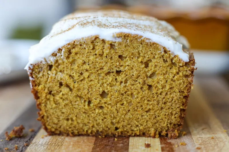 The BEST Pumpkin Bread Recipe with Cream Cheese Frosting