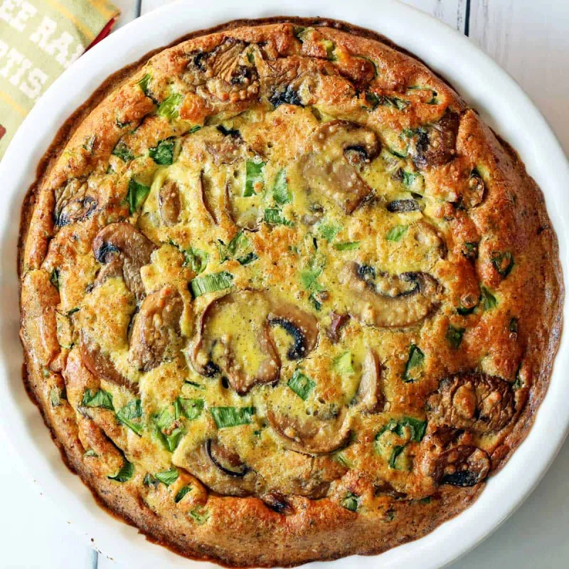 Mushroom Frittata with Parmesan