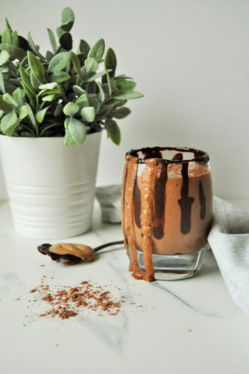 Peanut Butter and Date Chocolate Shake