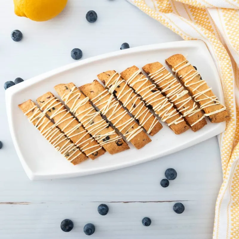 Lemon Blueberry Biscotti