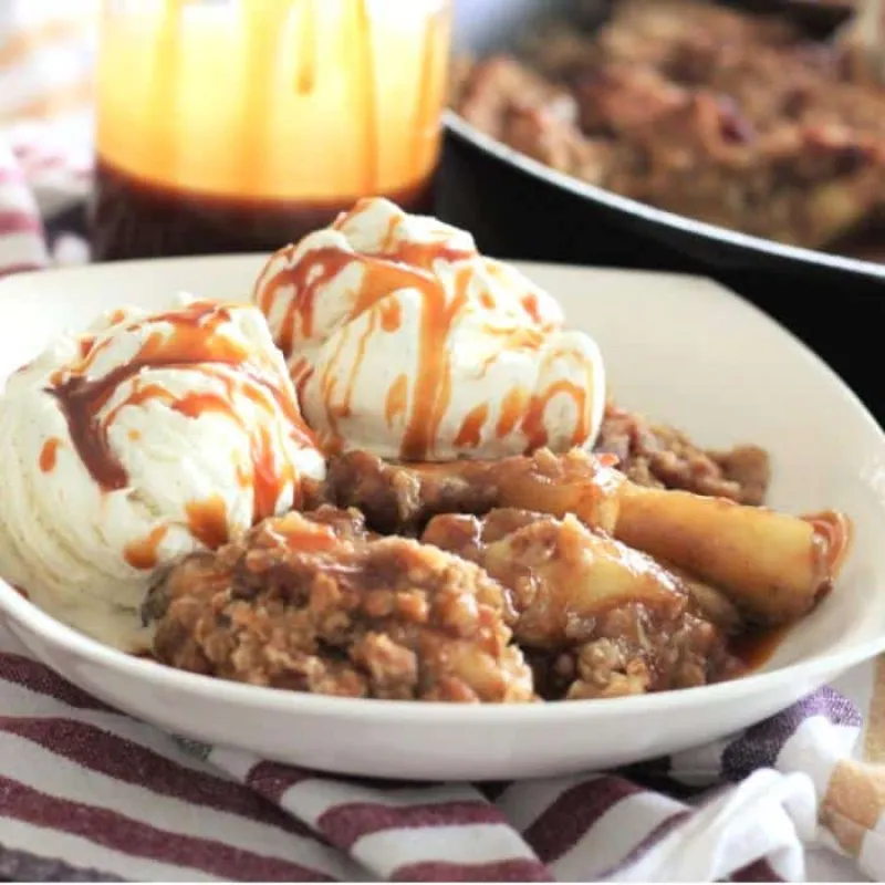 Skillet Bacon Apple Crisp