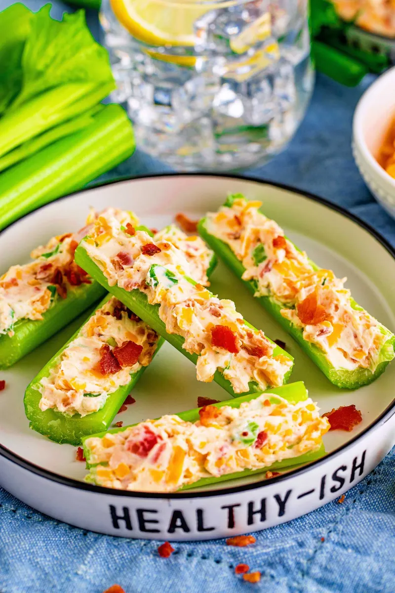 Bacon Ranch Stuffed Celery