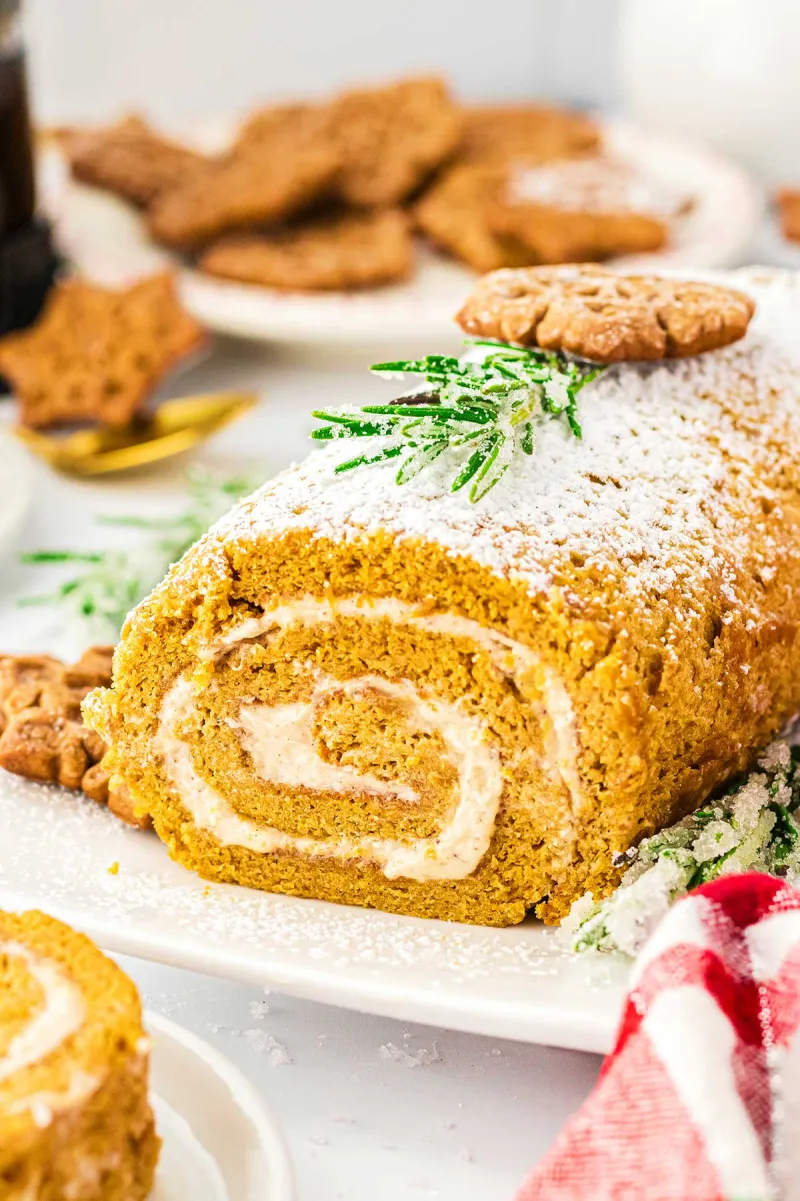 Gingerbread Swiss Roll