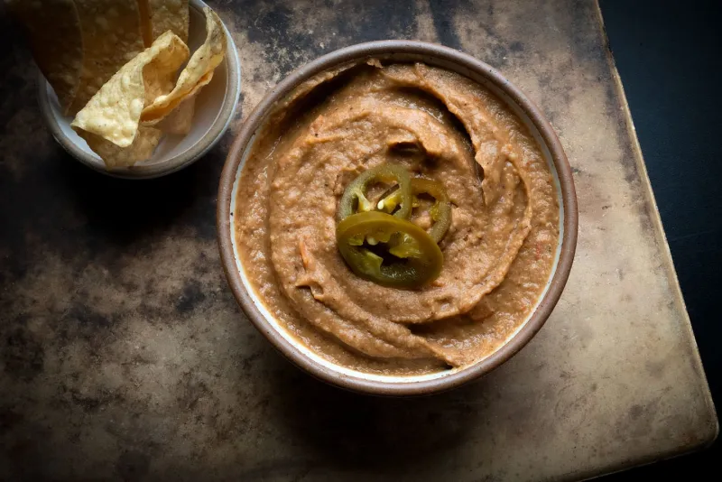Ranchero refried beans