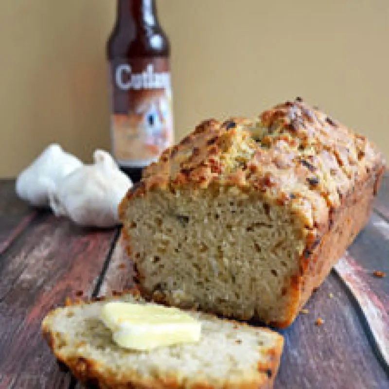 Blue Cheese Garlic Beer Bread