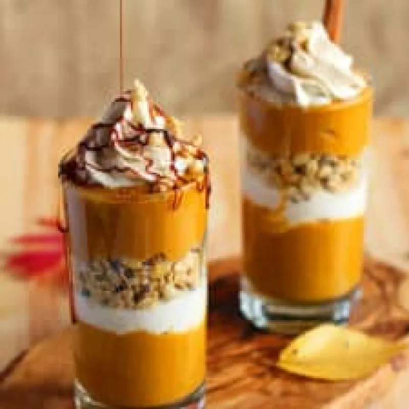 Vegan Pumpkin Pie Parfait w/ Coconut Whip and Crunchy Granola {gluten and soy free}