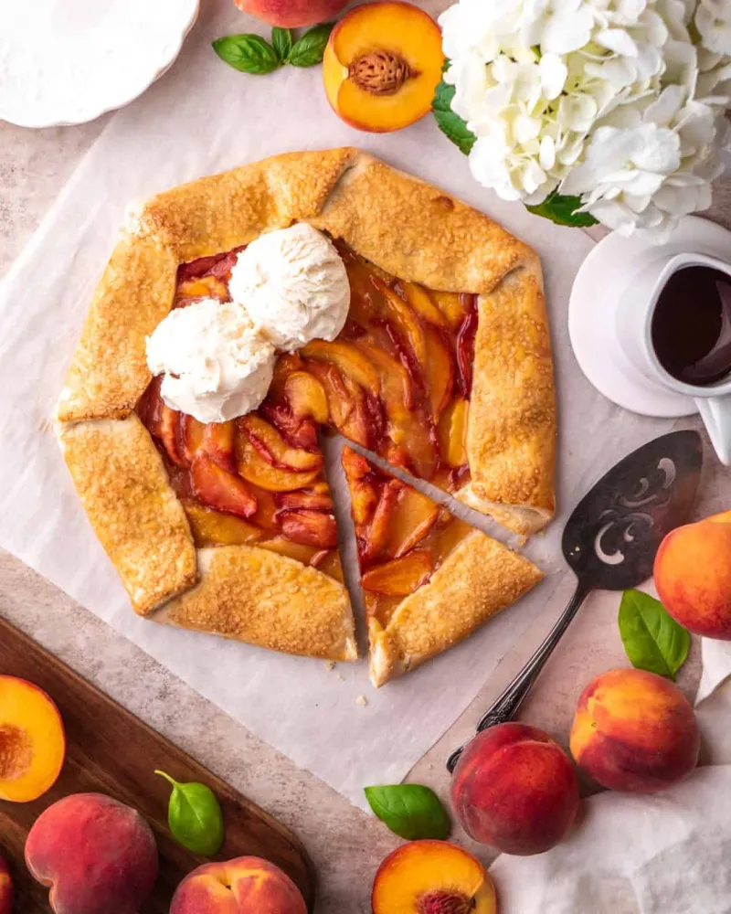 Peach Vanilla Bean Galette