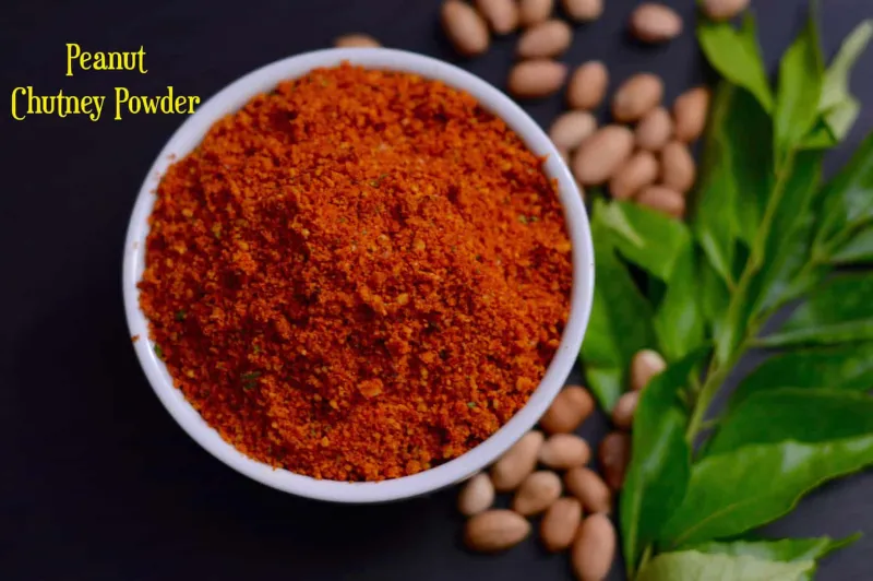Peanut Chutney Powder Recipe (Shenga Chutney Pudi)