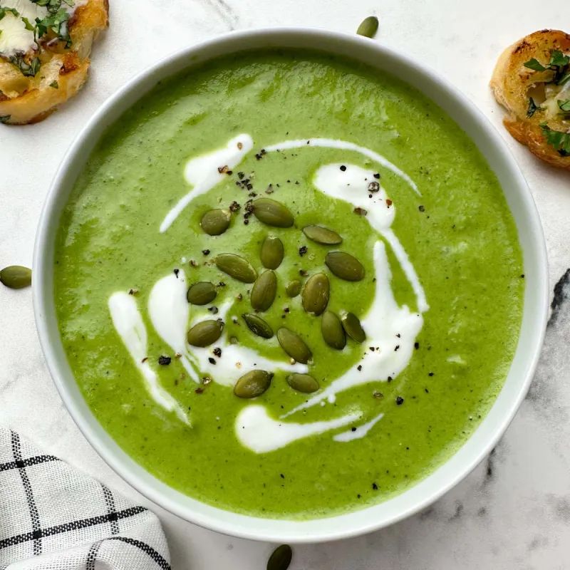 Broccoli Spinach Soup Recipe