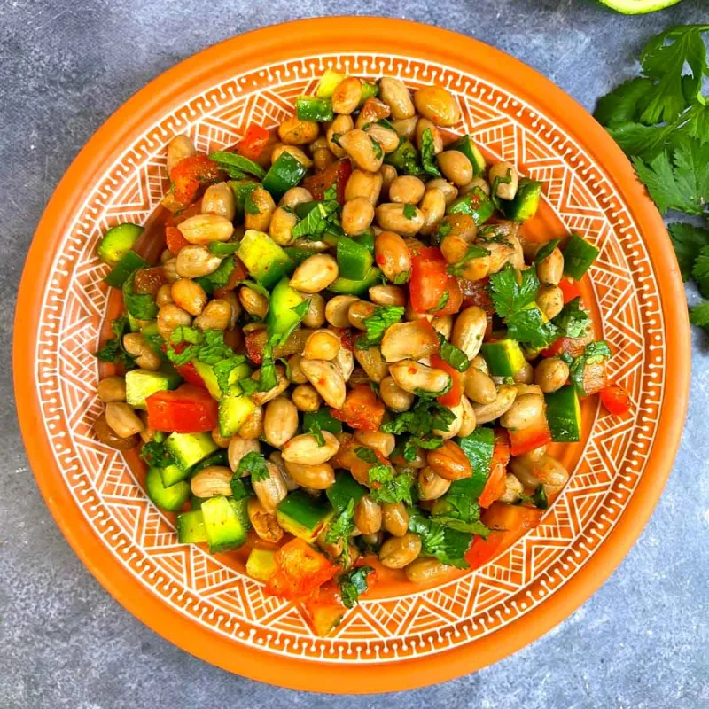 Boiled Peanut Salad | Boiled Peanut Chaat