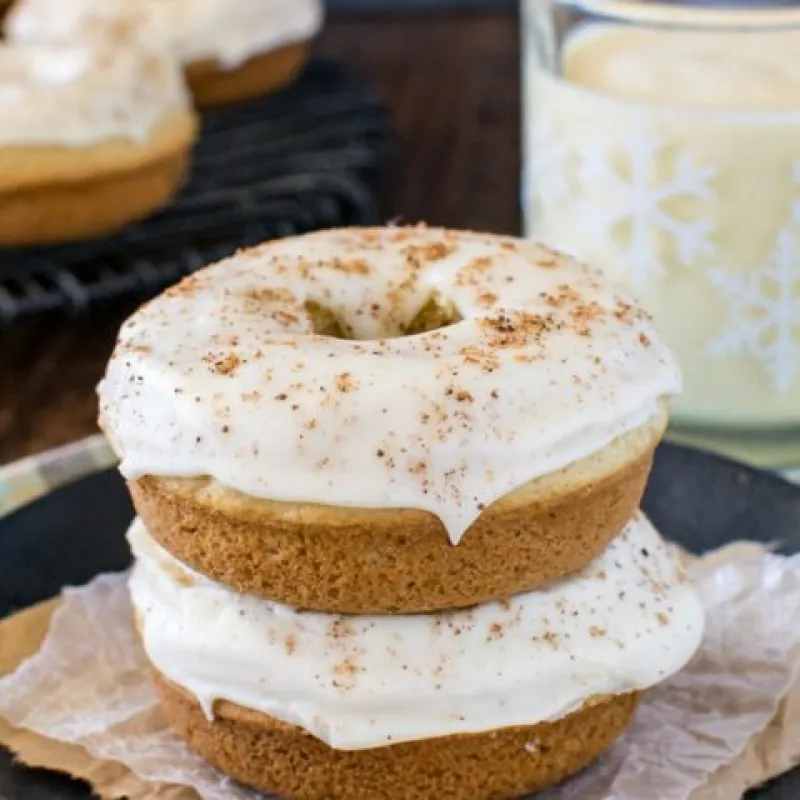 Eggnog Donuts