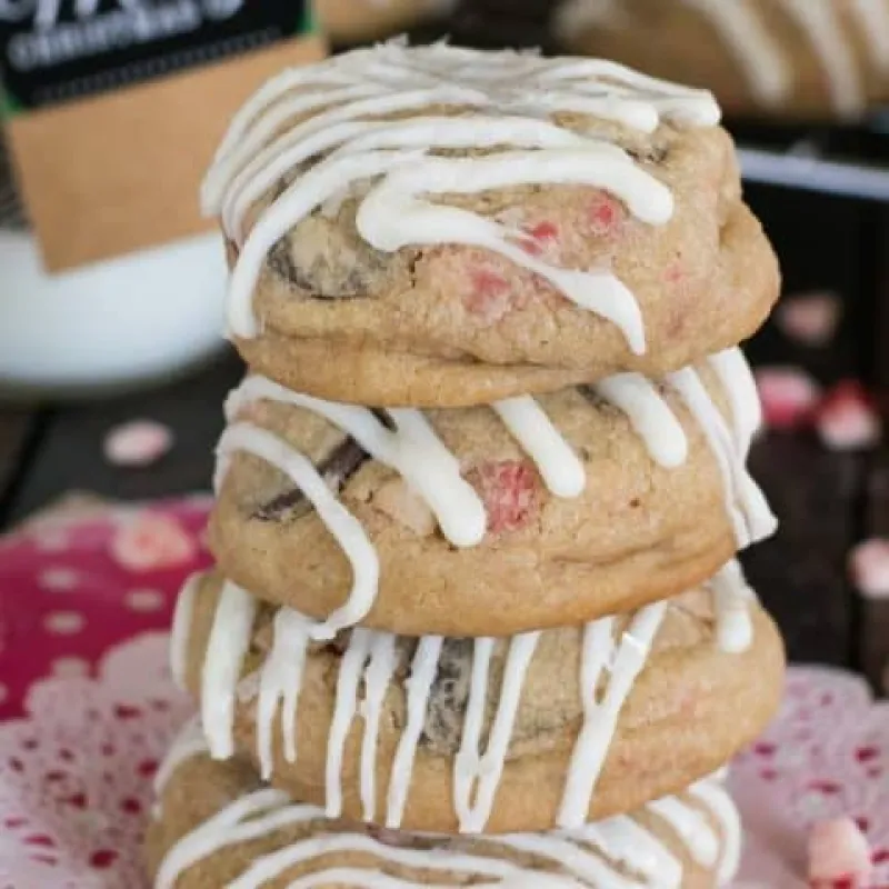 White Chocolate Peppermint Cookies