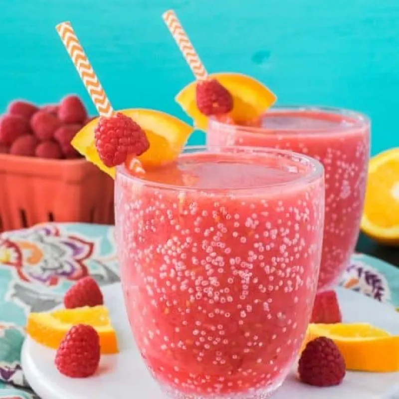 Raspberry Orange Slushies
