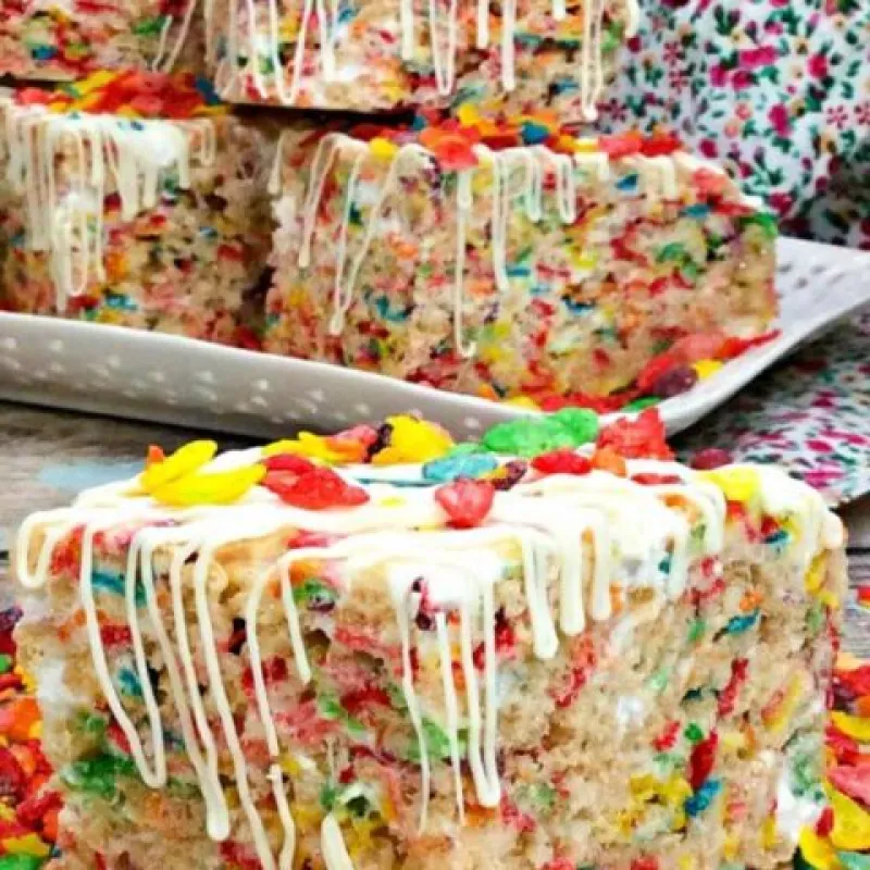 Fruity Pebbles Rice Krispie Treats