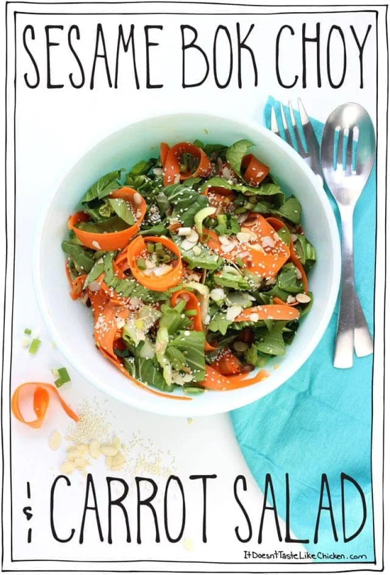 Sesame Bok Choy & Carrot Salad