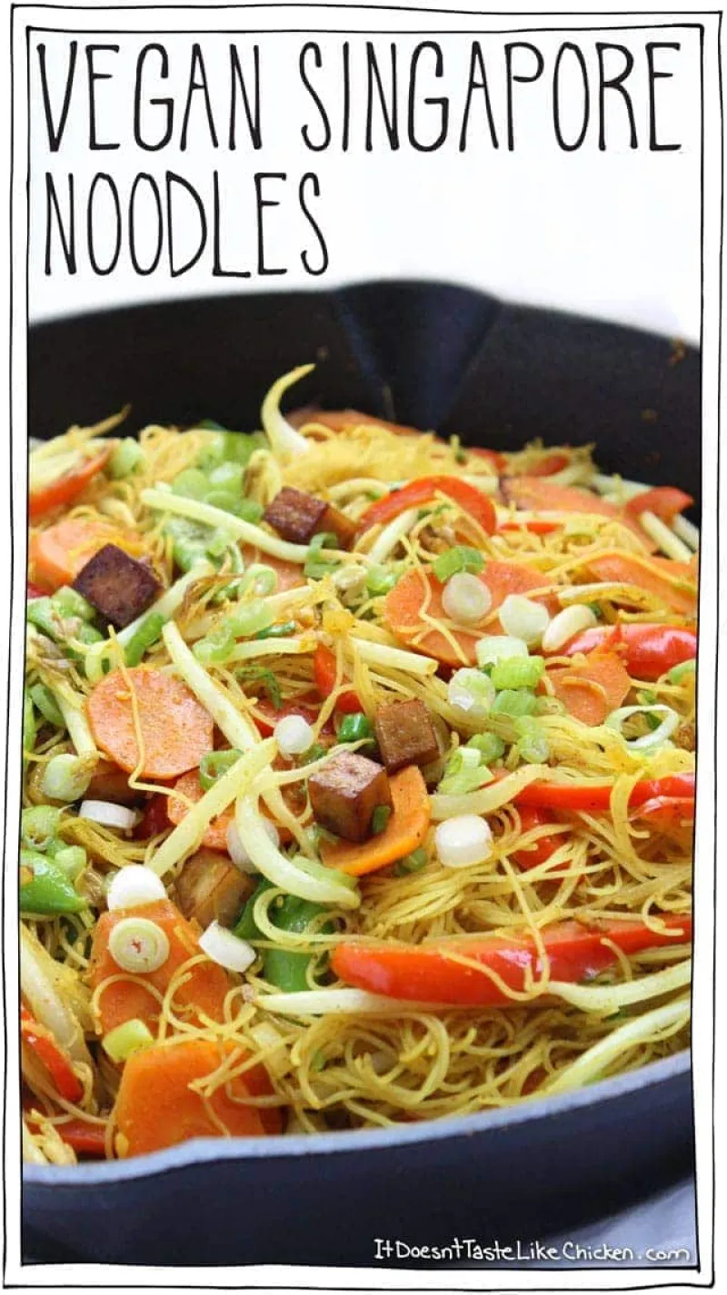 Vegan Singapore Noodles