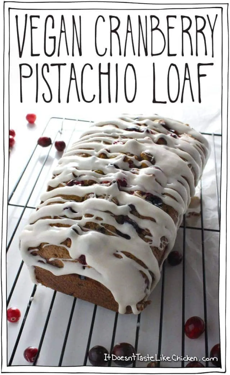 Vegan Cranberry & Pistachio Loaf