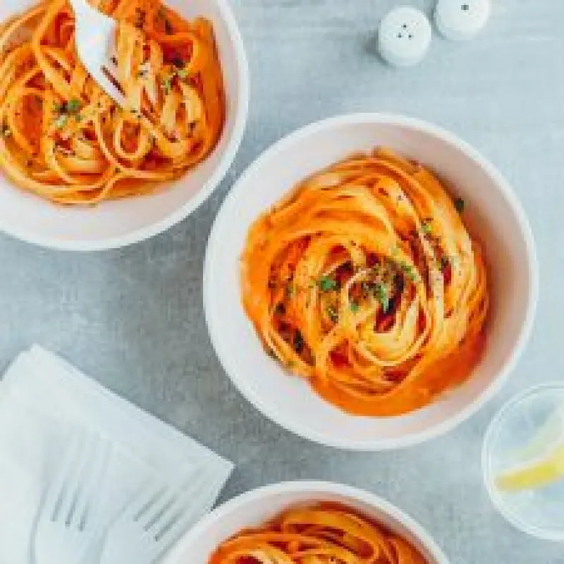 Red Pepper Fettucini