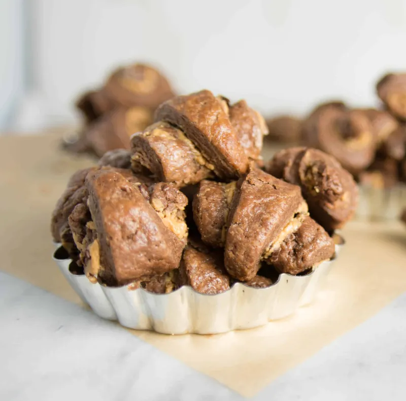 Double Chocolate Peanut Butter Rugelach