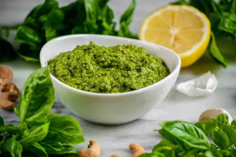 Easy Cashew Basil Pesto