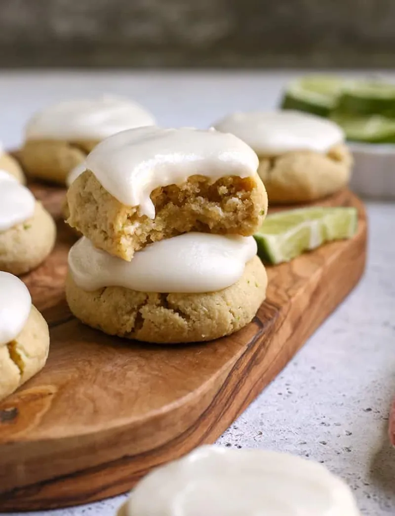 Paleo Soft Lime Cookies
