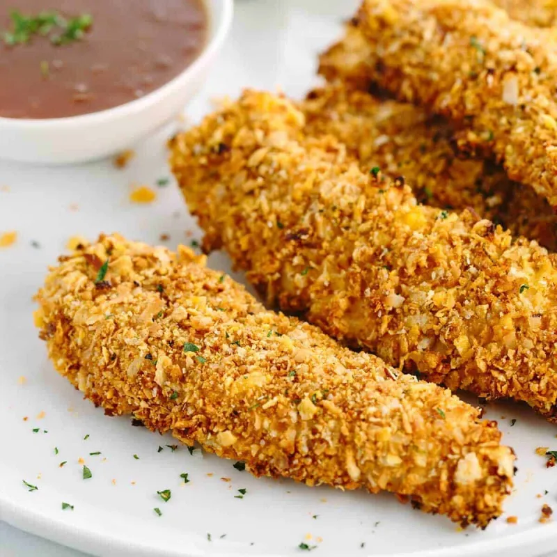 Cereal Coated Baked Chicken Tenders