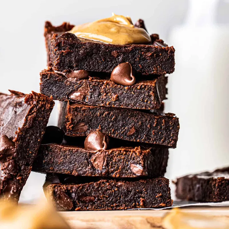 Healthy Peanut Butter Brownies