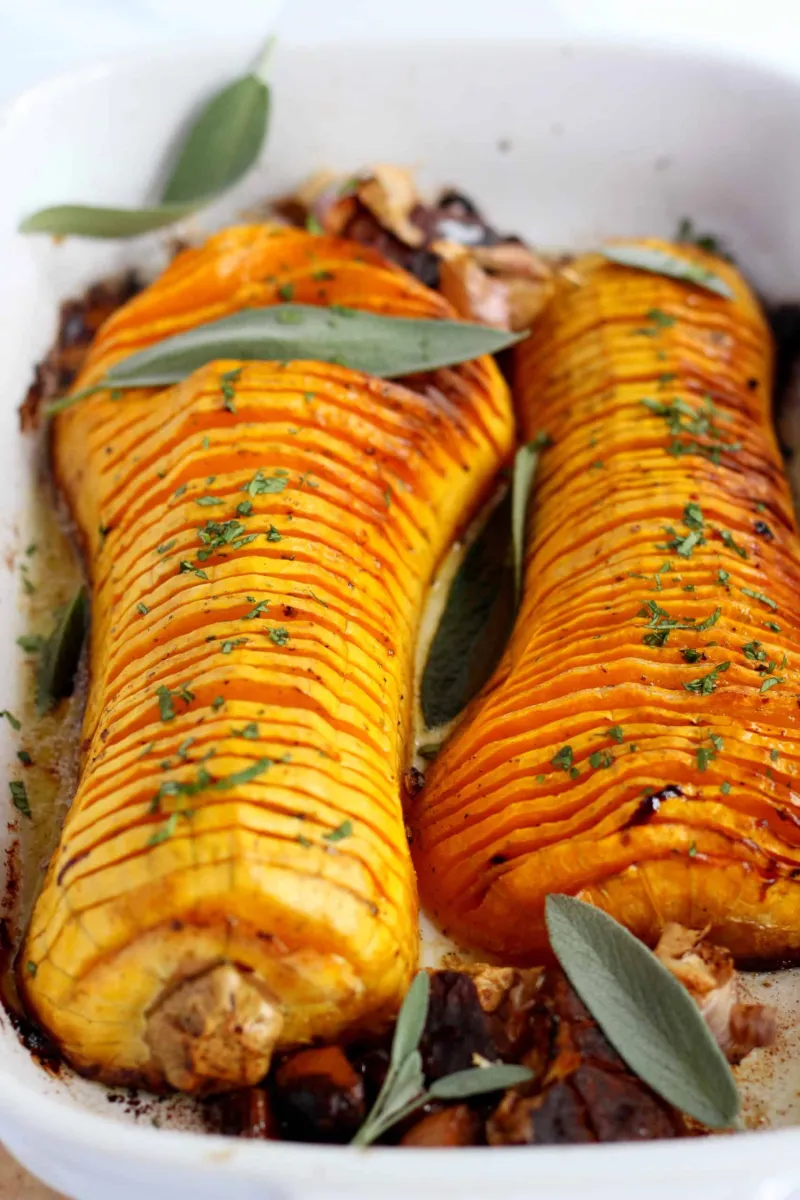 ROASTED HASSELBACK BUTTERNUT SQUASH