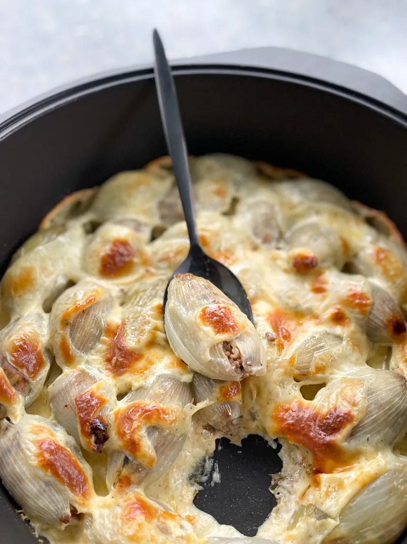 Kathy's Greek Stuffed Onions with White Sauce Recipe