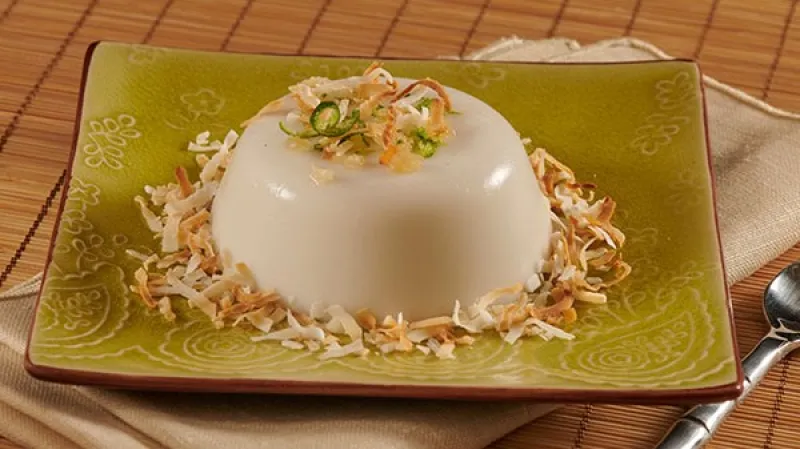 Coconut Ginger Panna Cotta