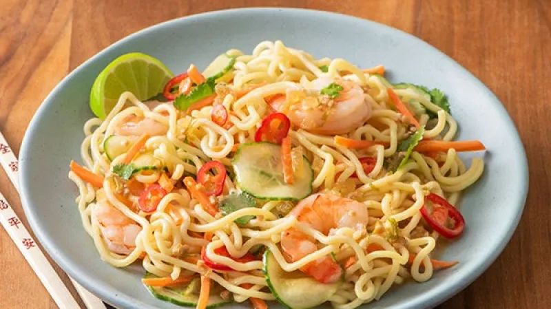 Asian Noodle Salad with Coconut Lime Dressing