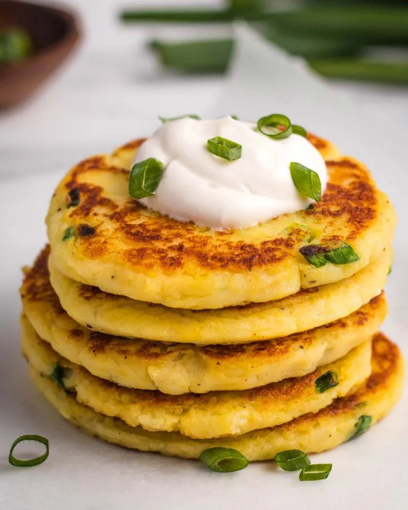Leftover Mashed Potato Pancakes