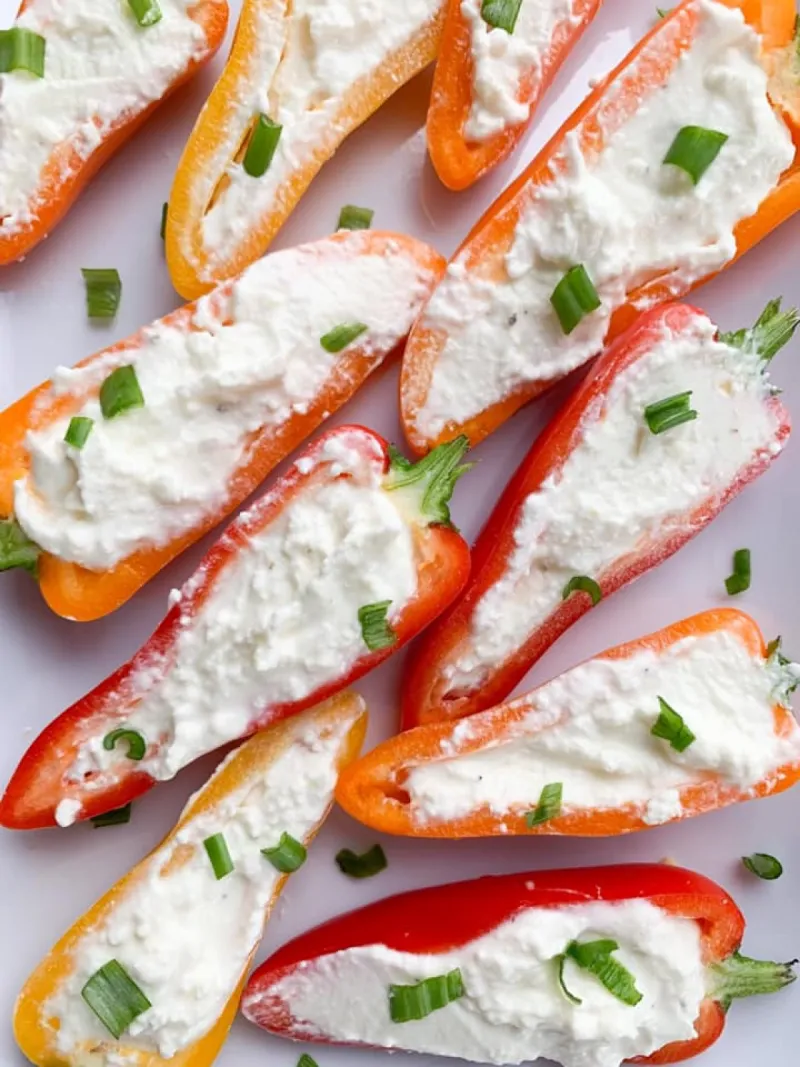 Whipped Feta Stuffed Pepeprs
