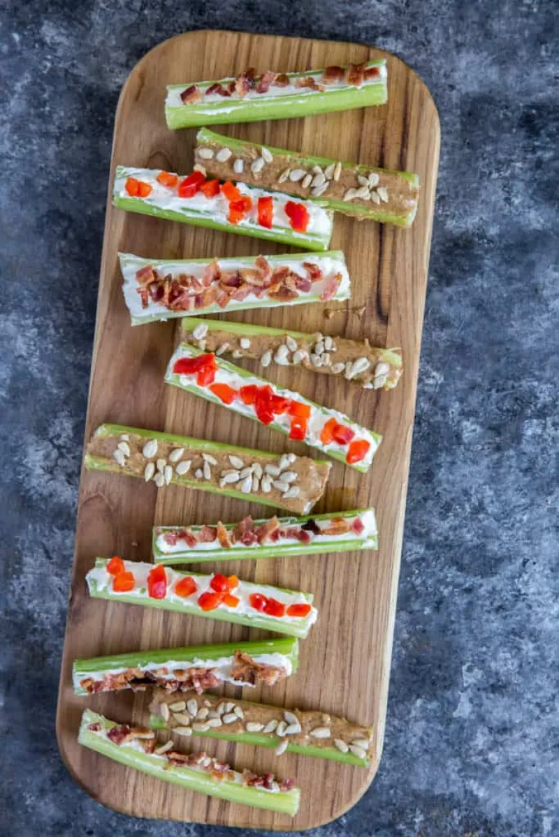 Stuffed Celery Three Ways