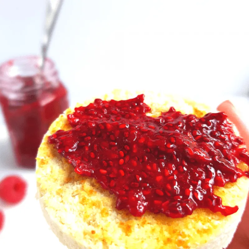 Keto Raspberry Jam Recipe With Chia Seeds