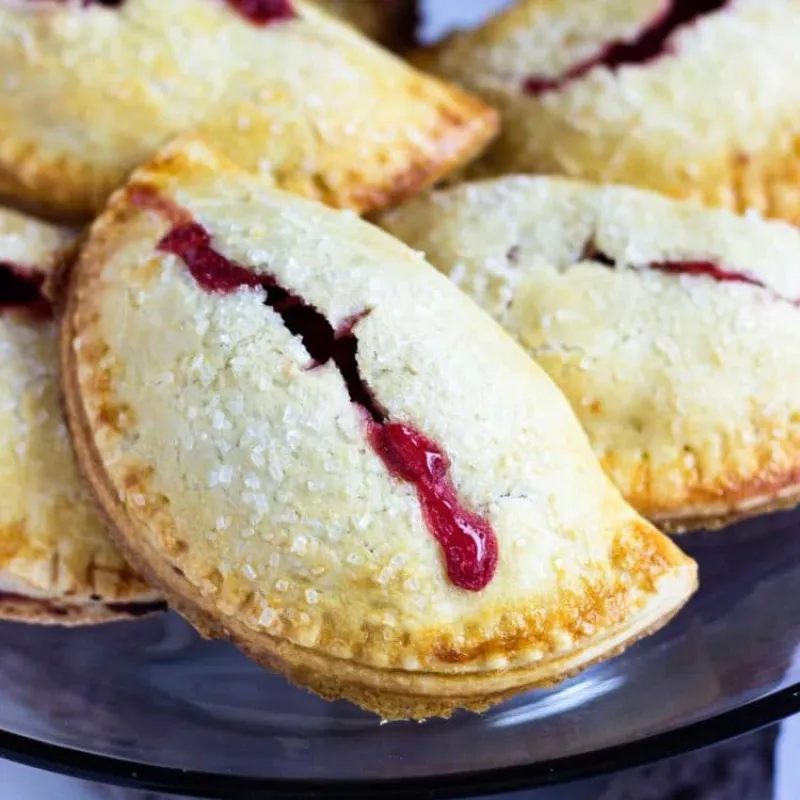 Baked Rhubarb Empanadas