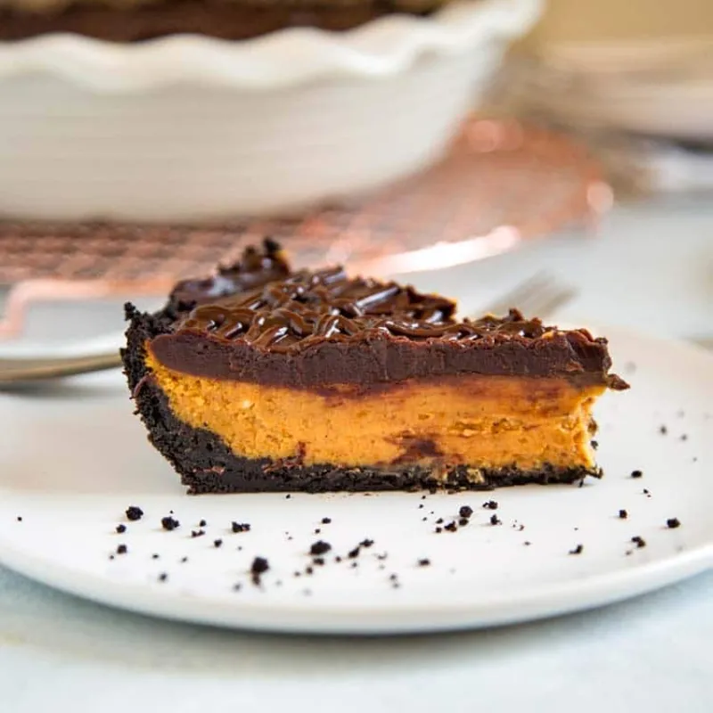 Creamy Chocolate Pumpkin Pie + Video