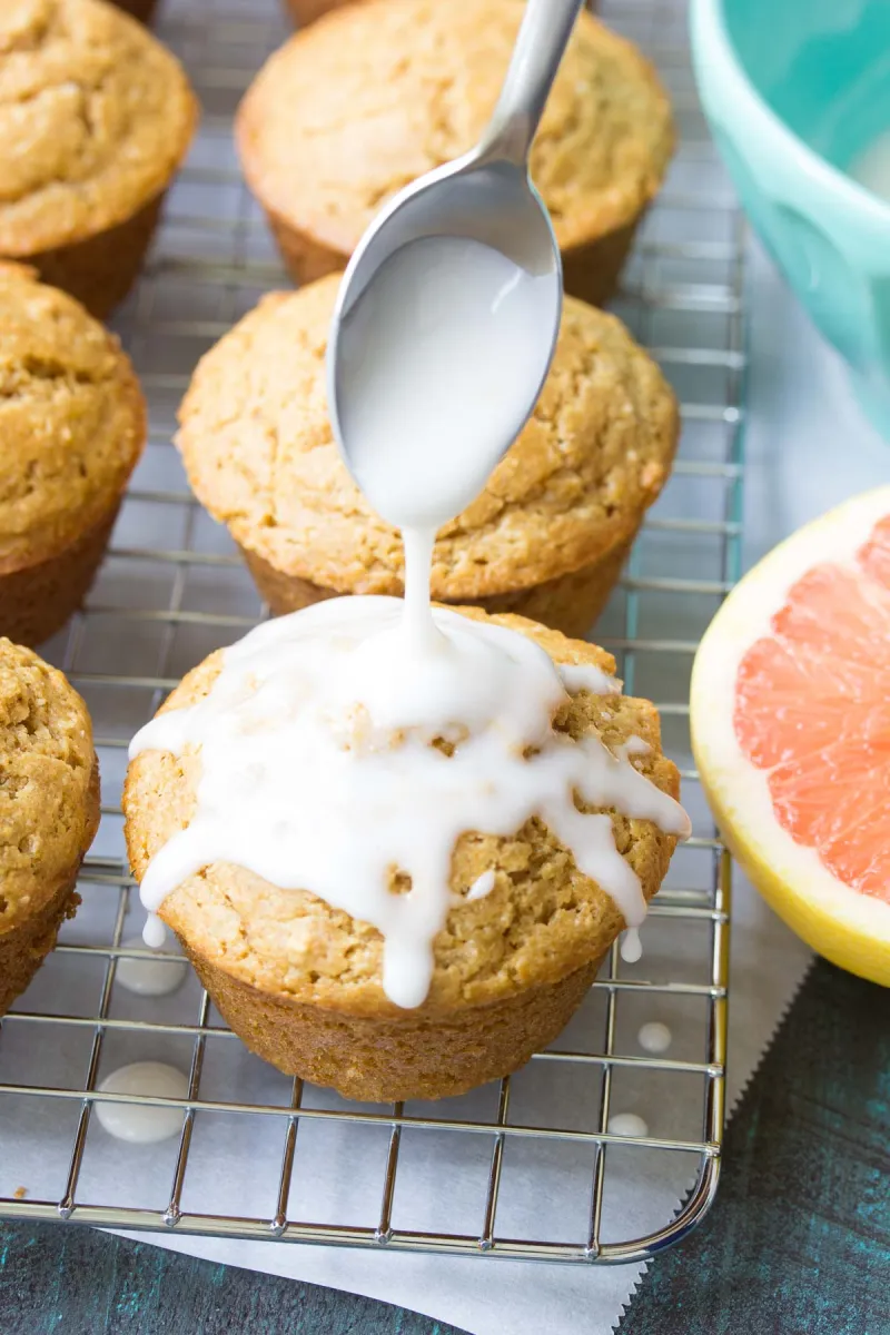Whole Grain Grapefruit Ricotta Muffins
